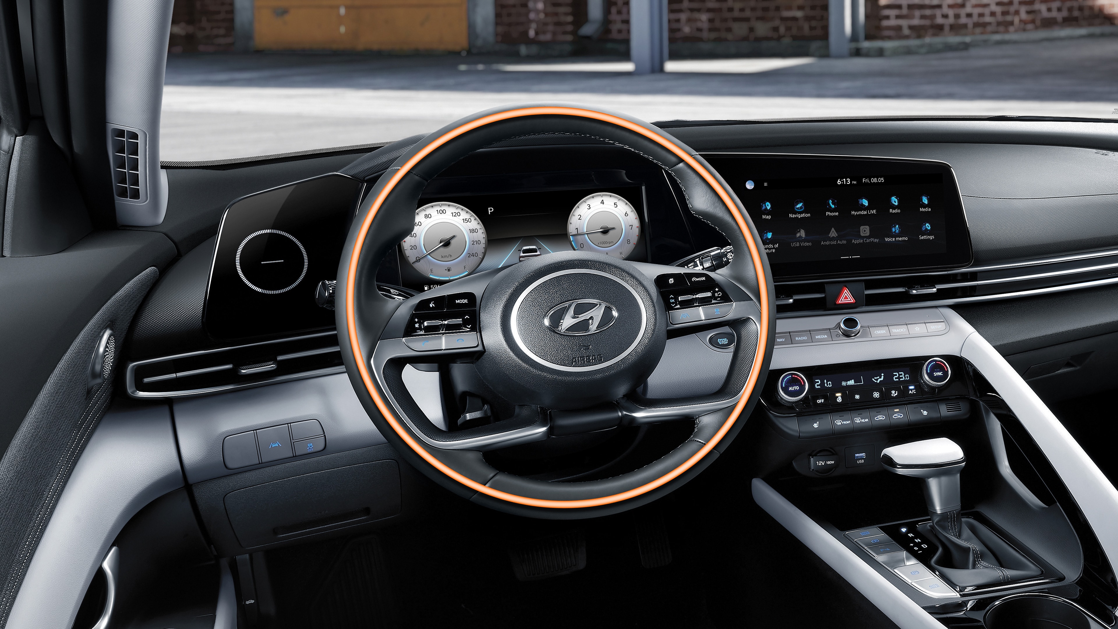 2023 Elantra Stay connected and protected. Hyundai Canada